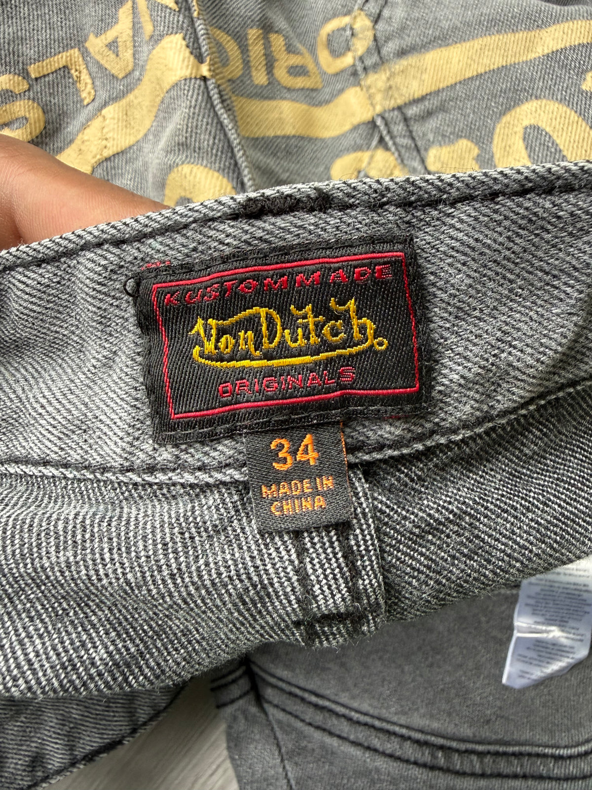 Von Dutch baggy straight carpenter cargo hunter pants