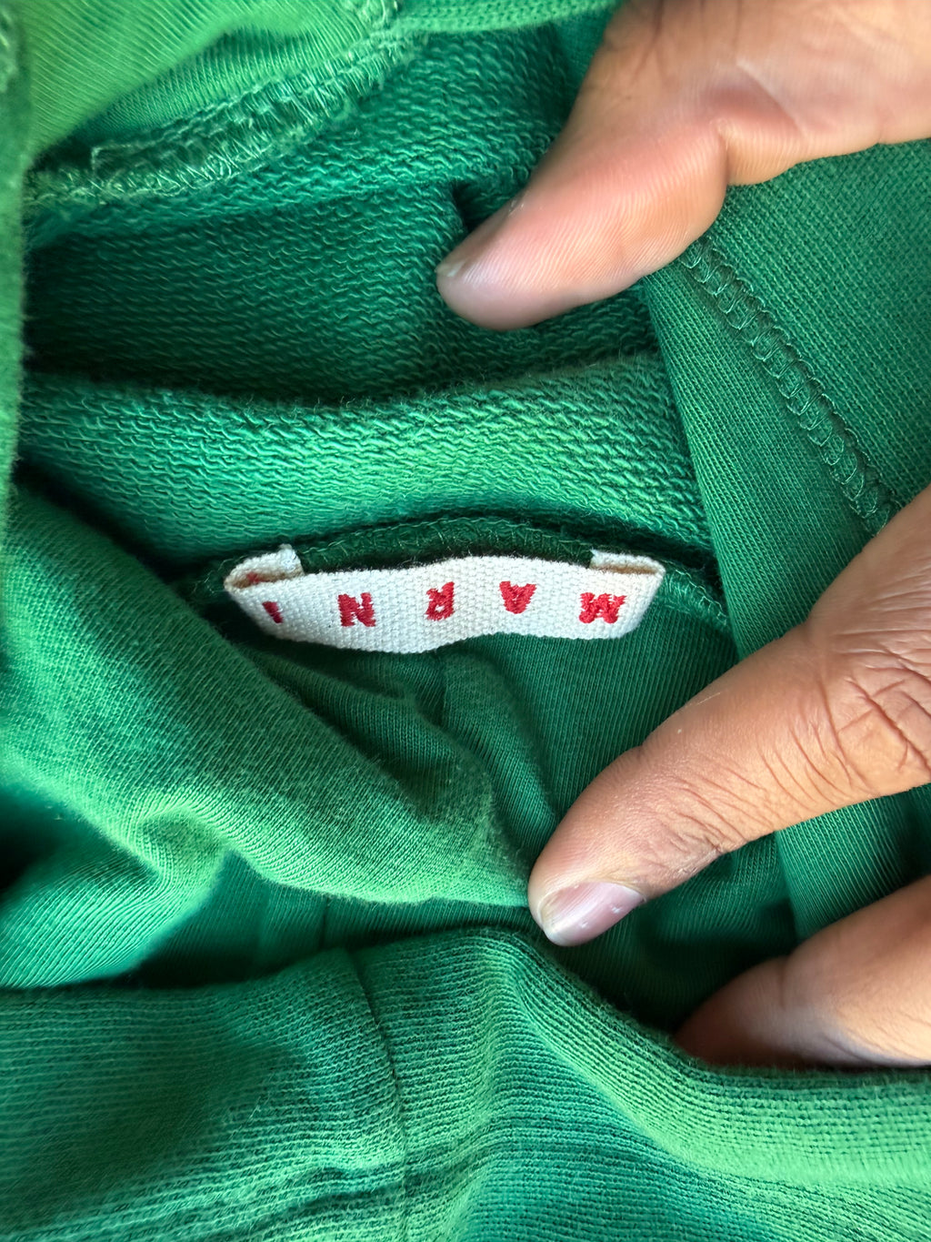Marni kids & junior branded distressed-accented pullover hoodie