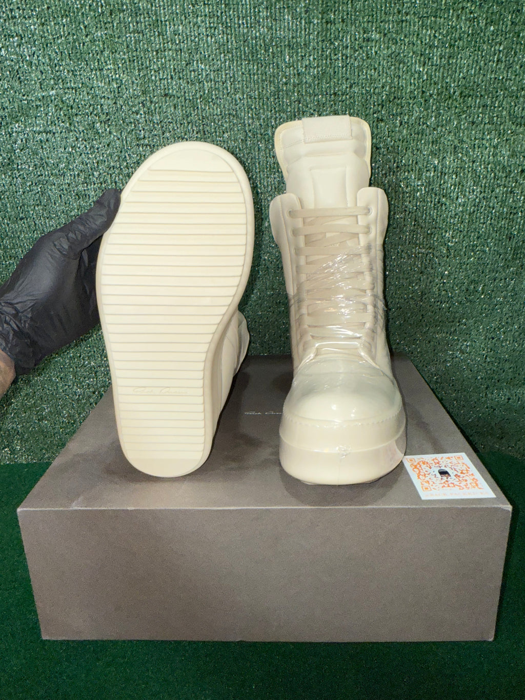 Rick Owens Porterville Mega Geobasket High ‘Milk’