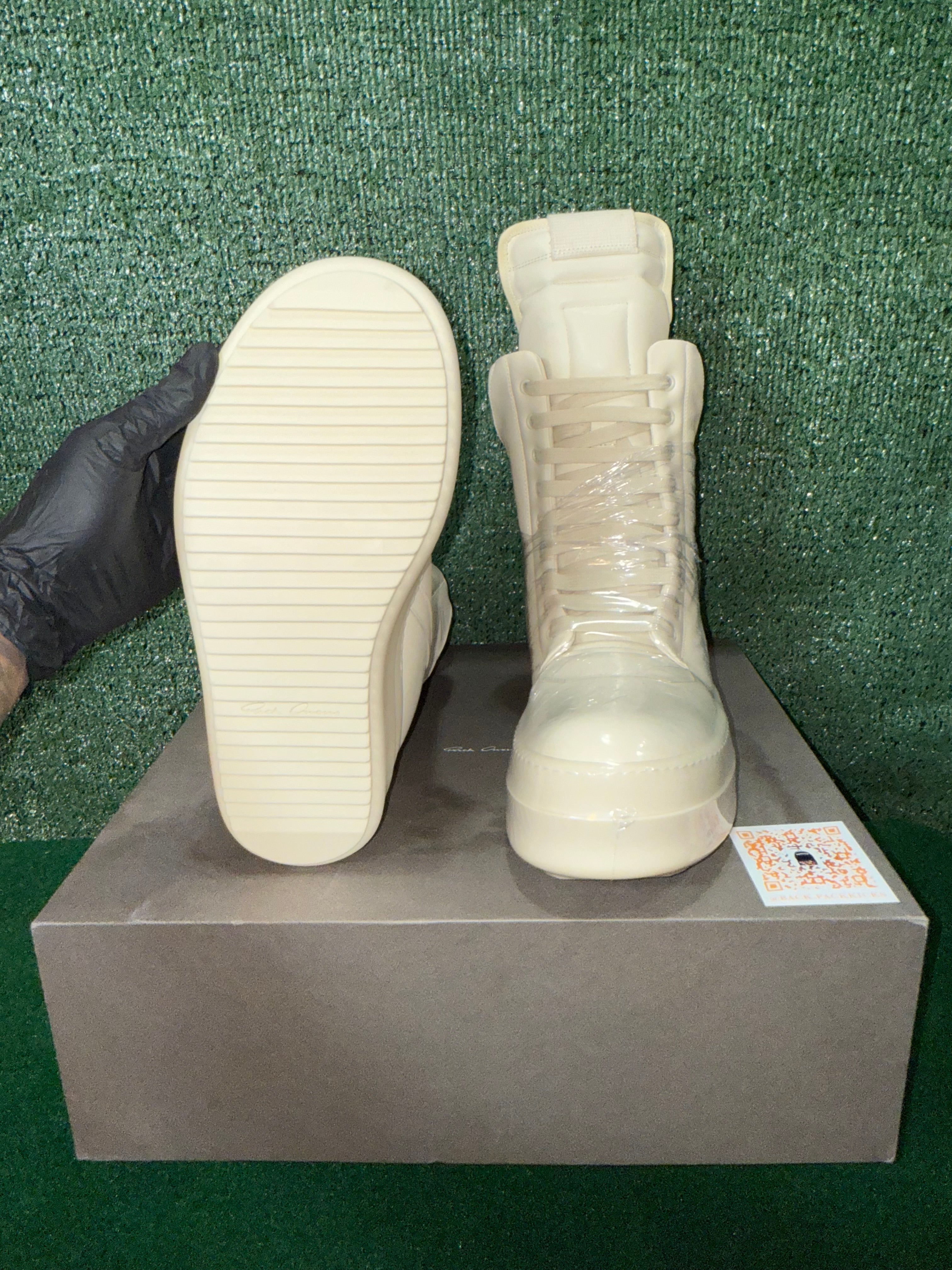 Rick Owens Porterville Mega Geobasket High ‘Milk’