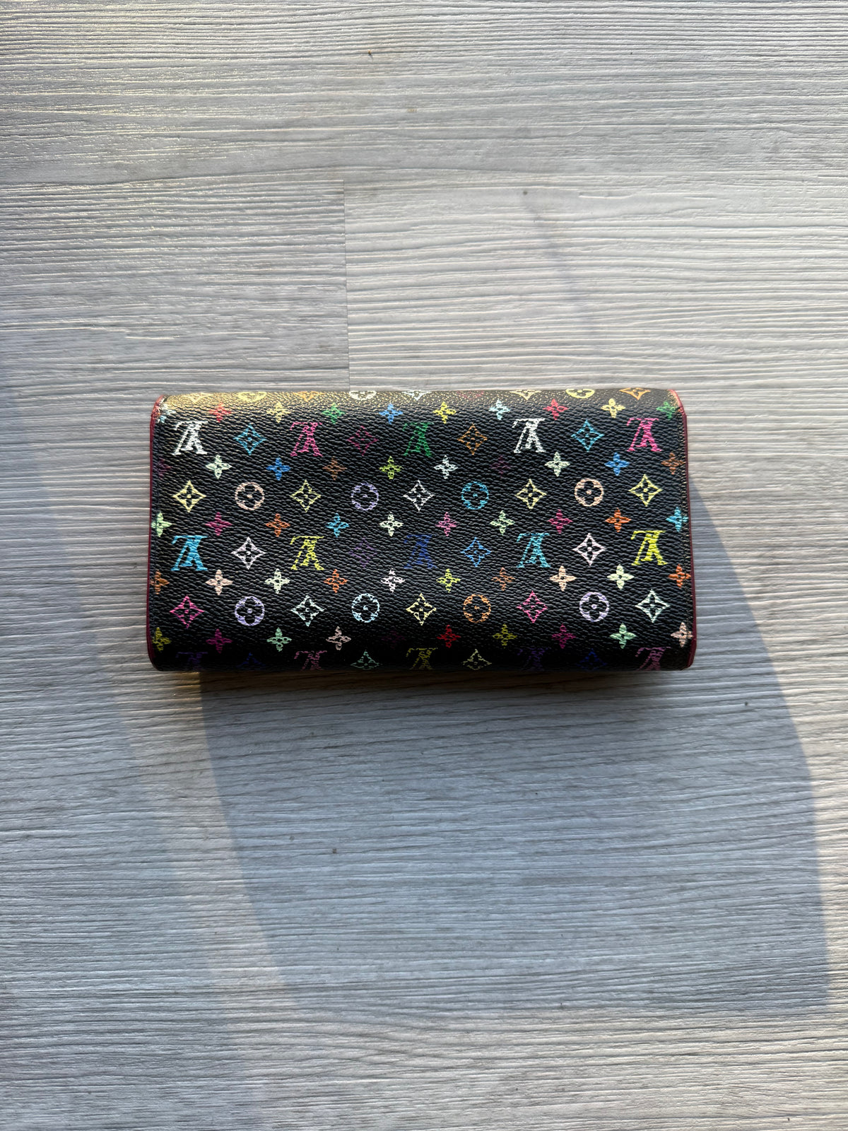 Louis Vuitton monogram multicolor Sarah long vintage wallet
