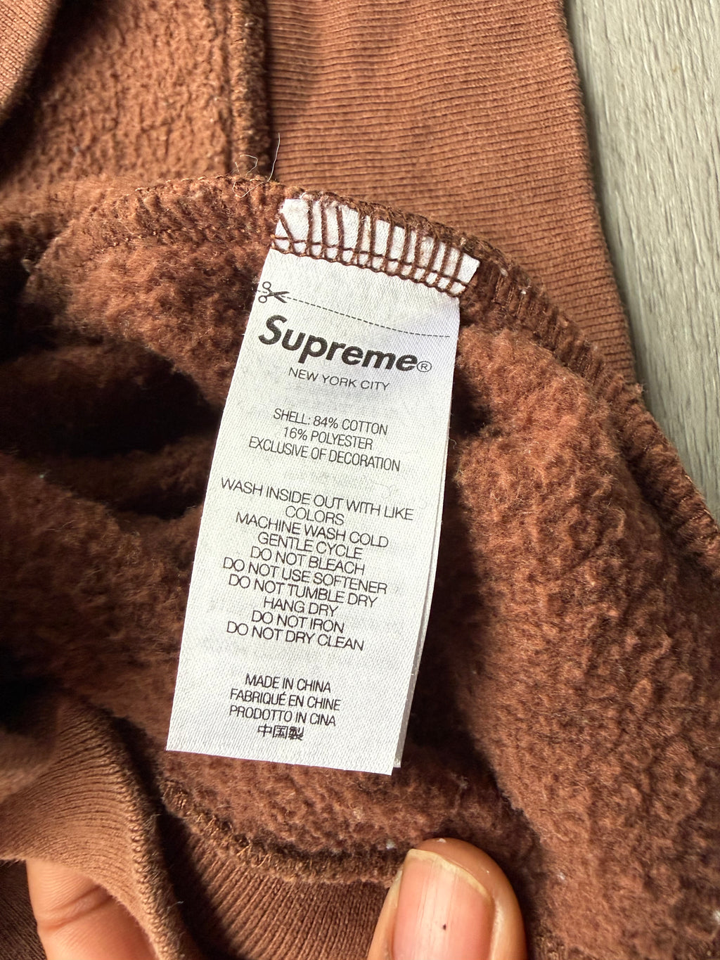 Supreme Brim Zip Up Hooded Sweatshirt