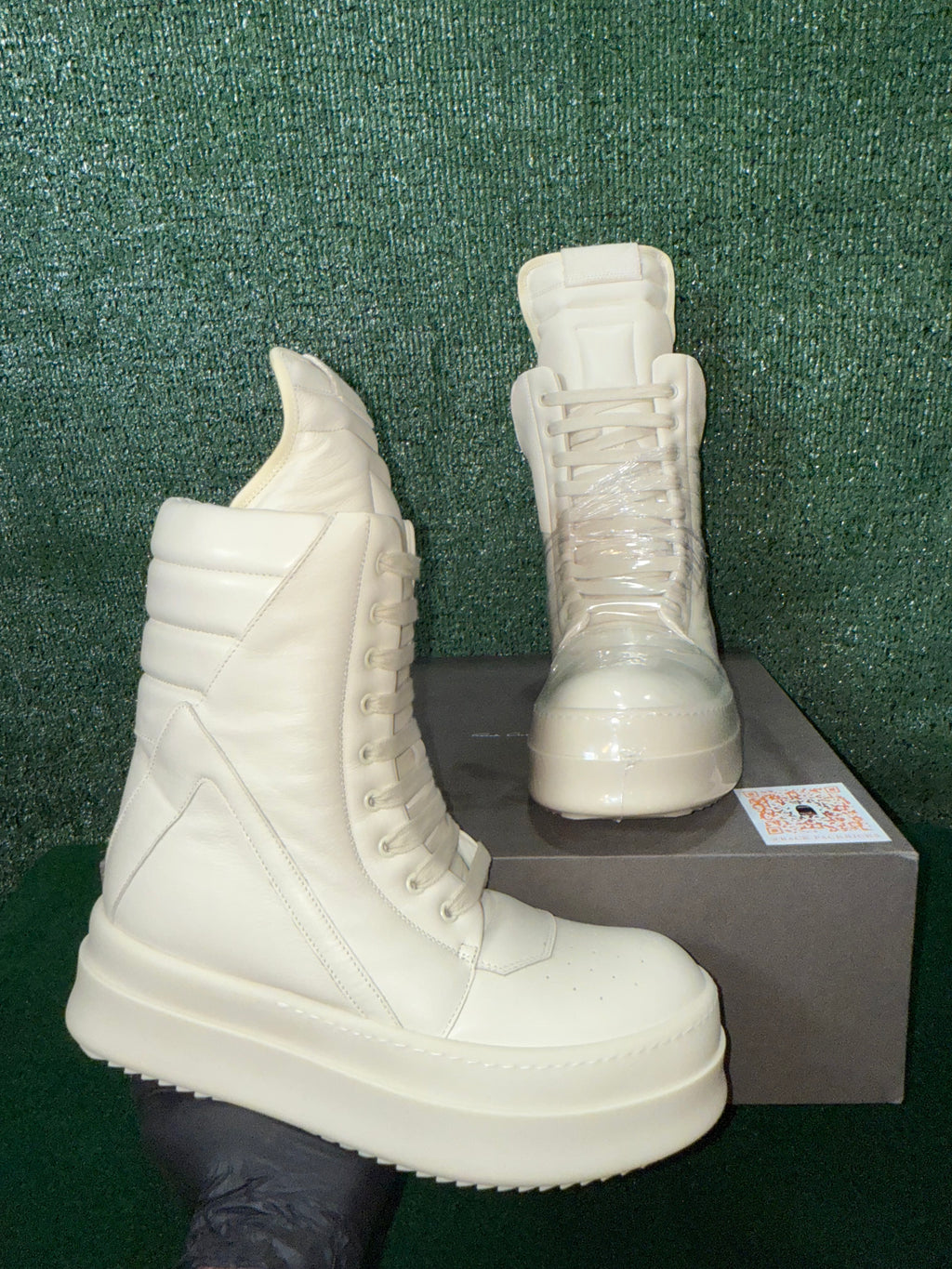 Rick Owens Porterville Mega Geobasket High ‘Milk’