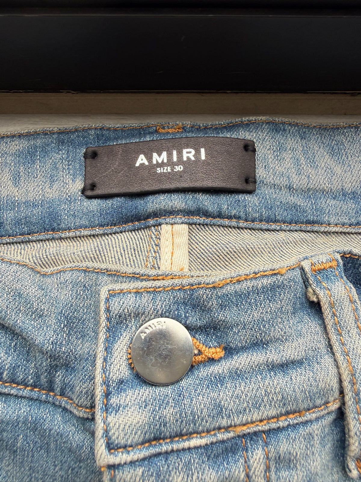 Amiri skinny painter jeans indigo blue