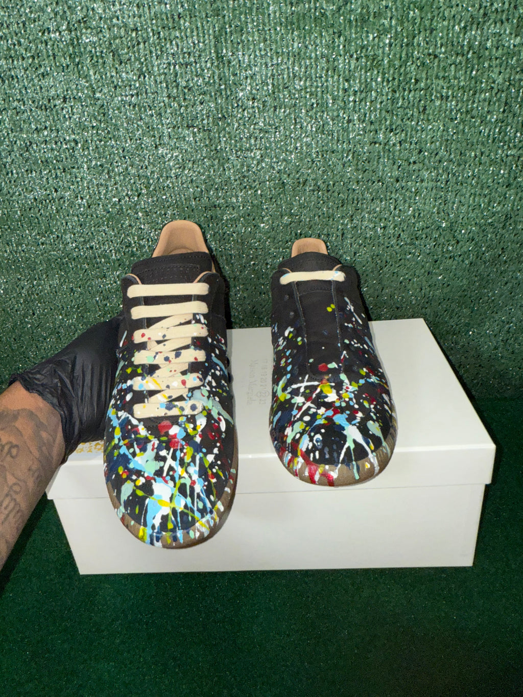 Maison Margiela Paint Replica German Army Trainer (GAT) Black