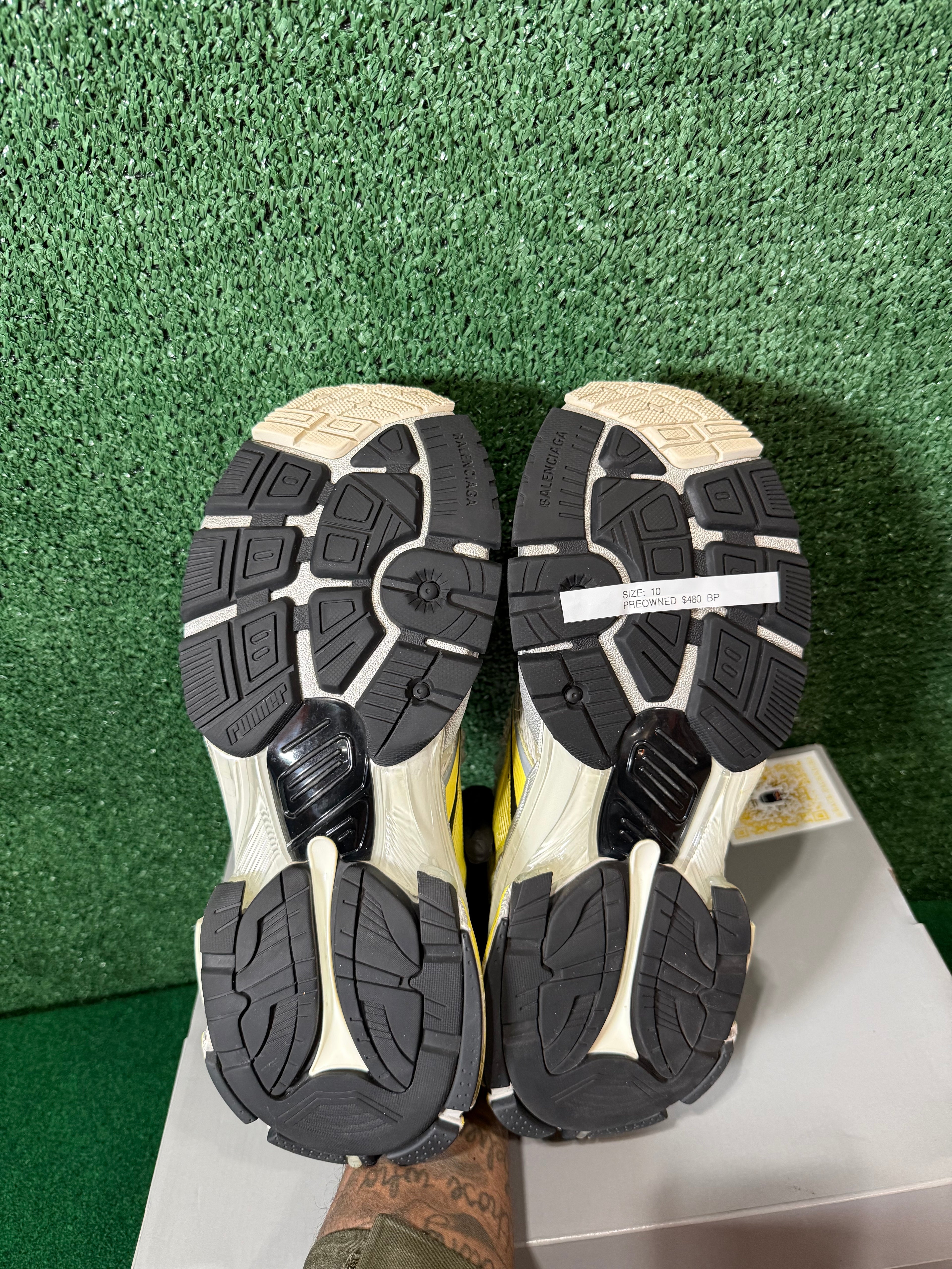 BALENCIAGA RUNNER SNEAKER ‘WORN-OUT - WHITE YELLOW’
