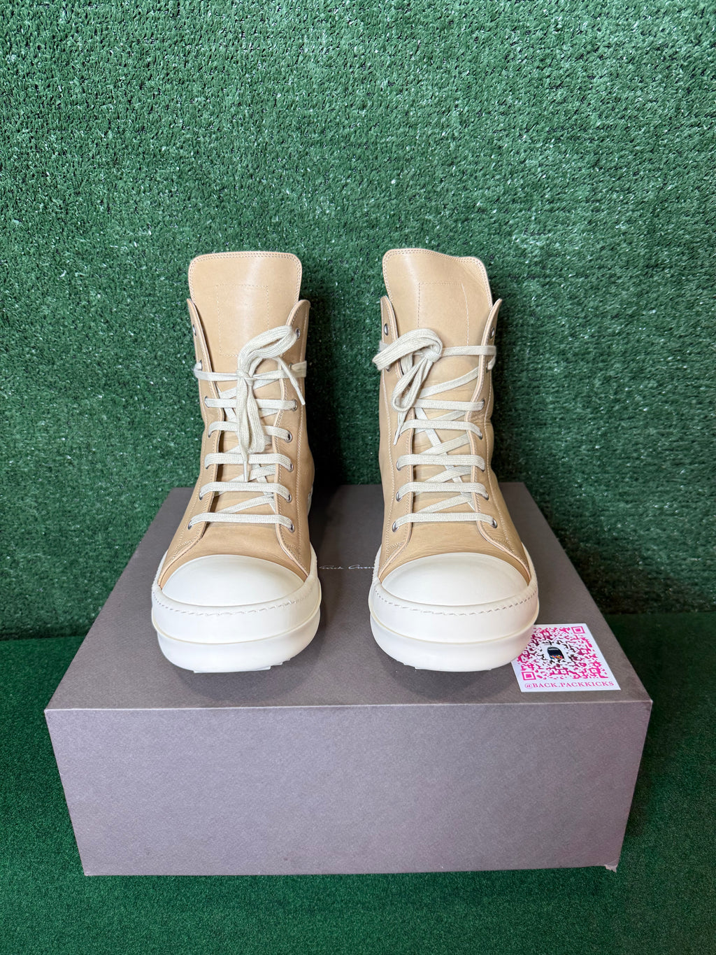 Rick OWENS Hollywood vintage high ‘parchment milk’