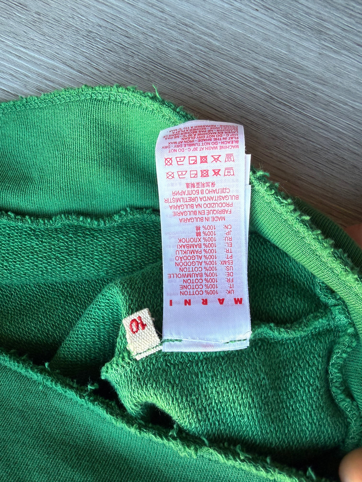 Marni kids & junior branded distressed-accented pullover hoodie