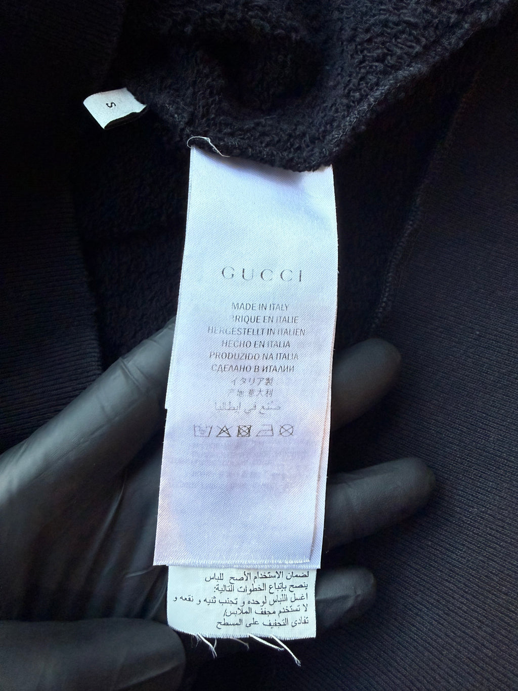 Gucci oversized sweatshirt with gucci logo