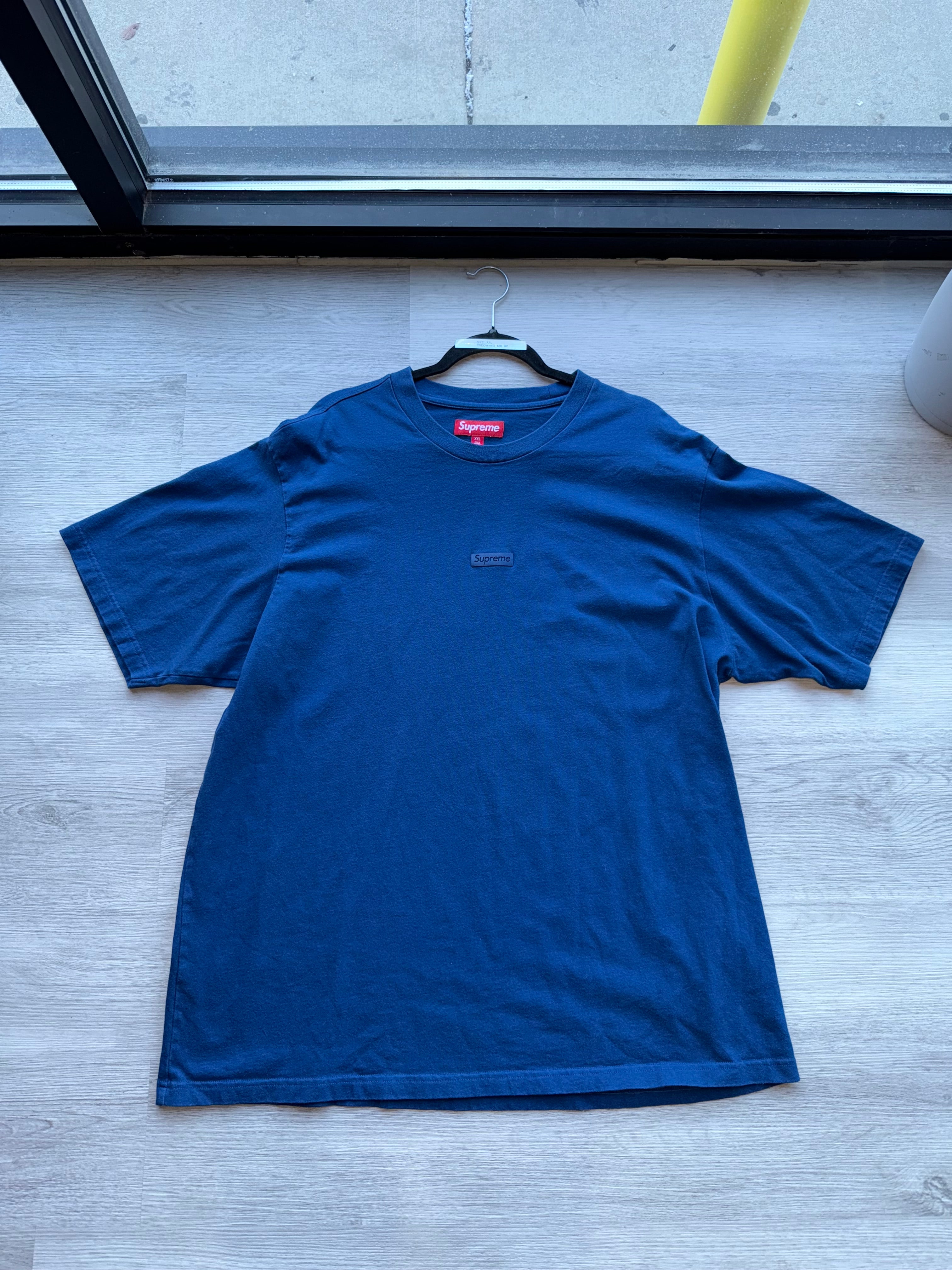 Supreme Front Small Logo Navy Blue T-shirt