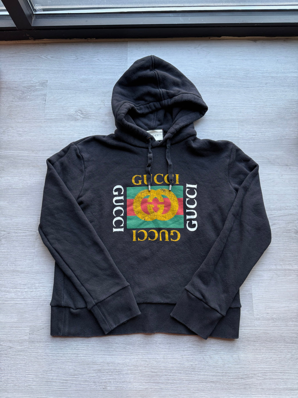 Gucci oversized sweatshirt with gucci logo