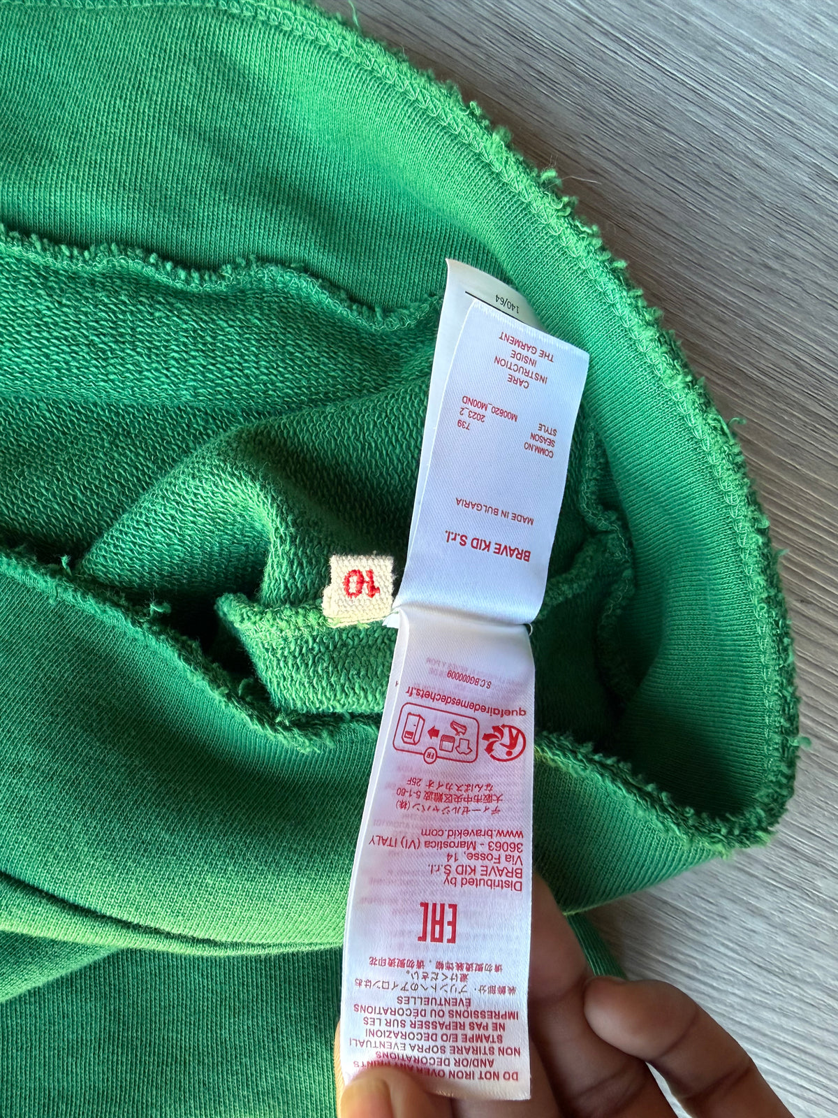 Marni kids & junior branded distressed-accented pullover hoodie
