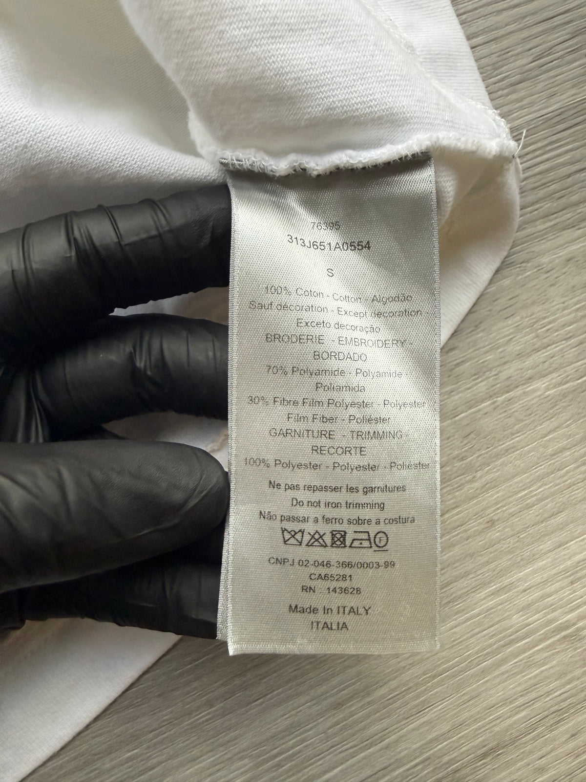 Dior x erl relaxed-fit t-shirt ‘white cotton jersey’