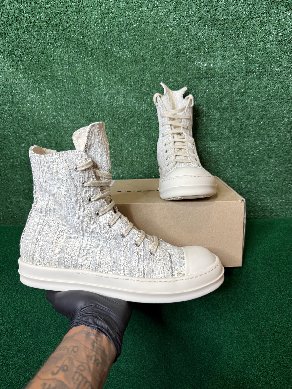 Rick OWENS Wmns DRKSHDW Hollywood high ‘milk megacrust’