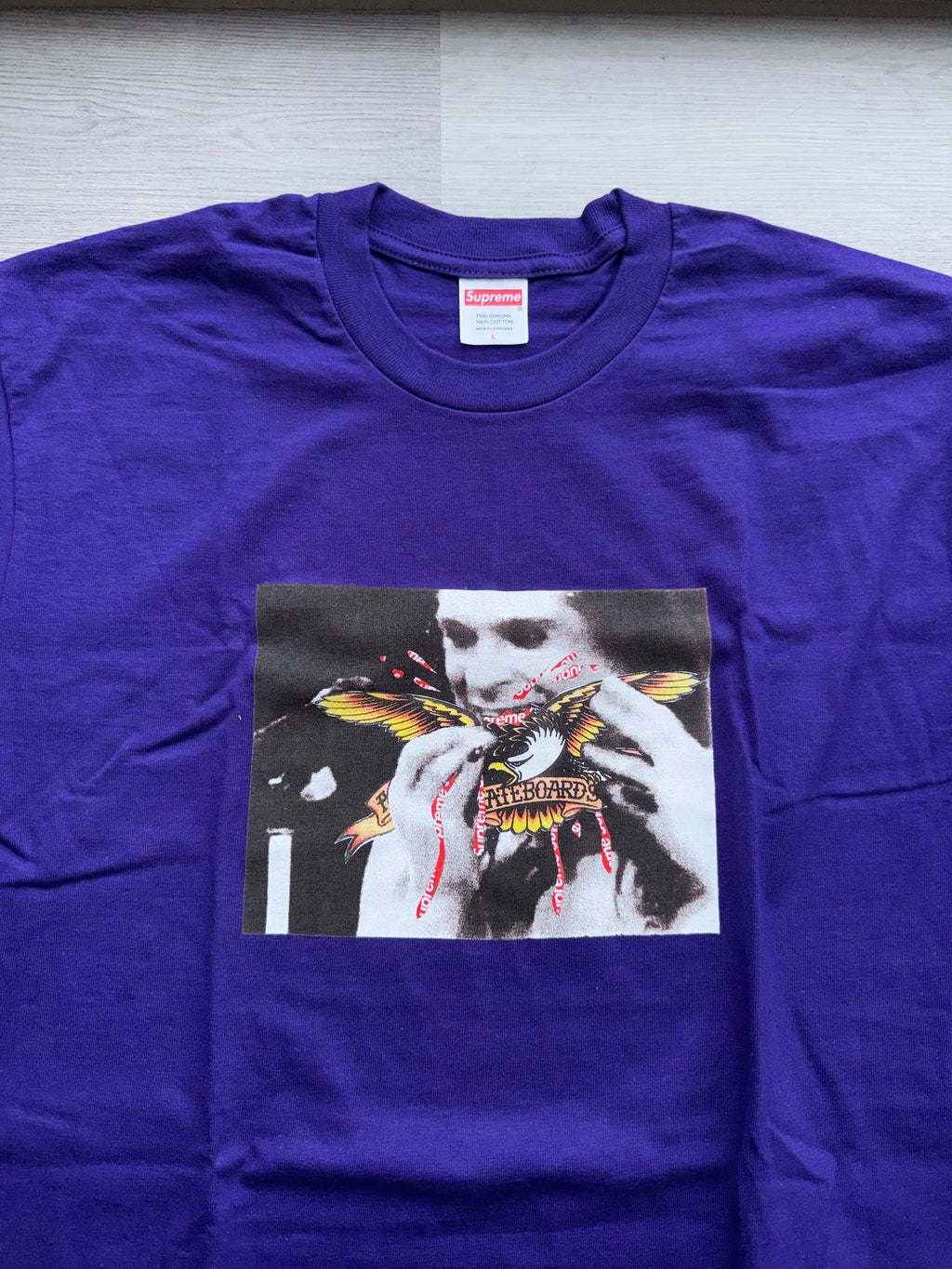 SUPREME ANTIHERO OZZY TEE PURPLE