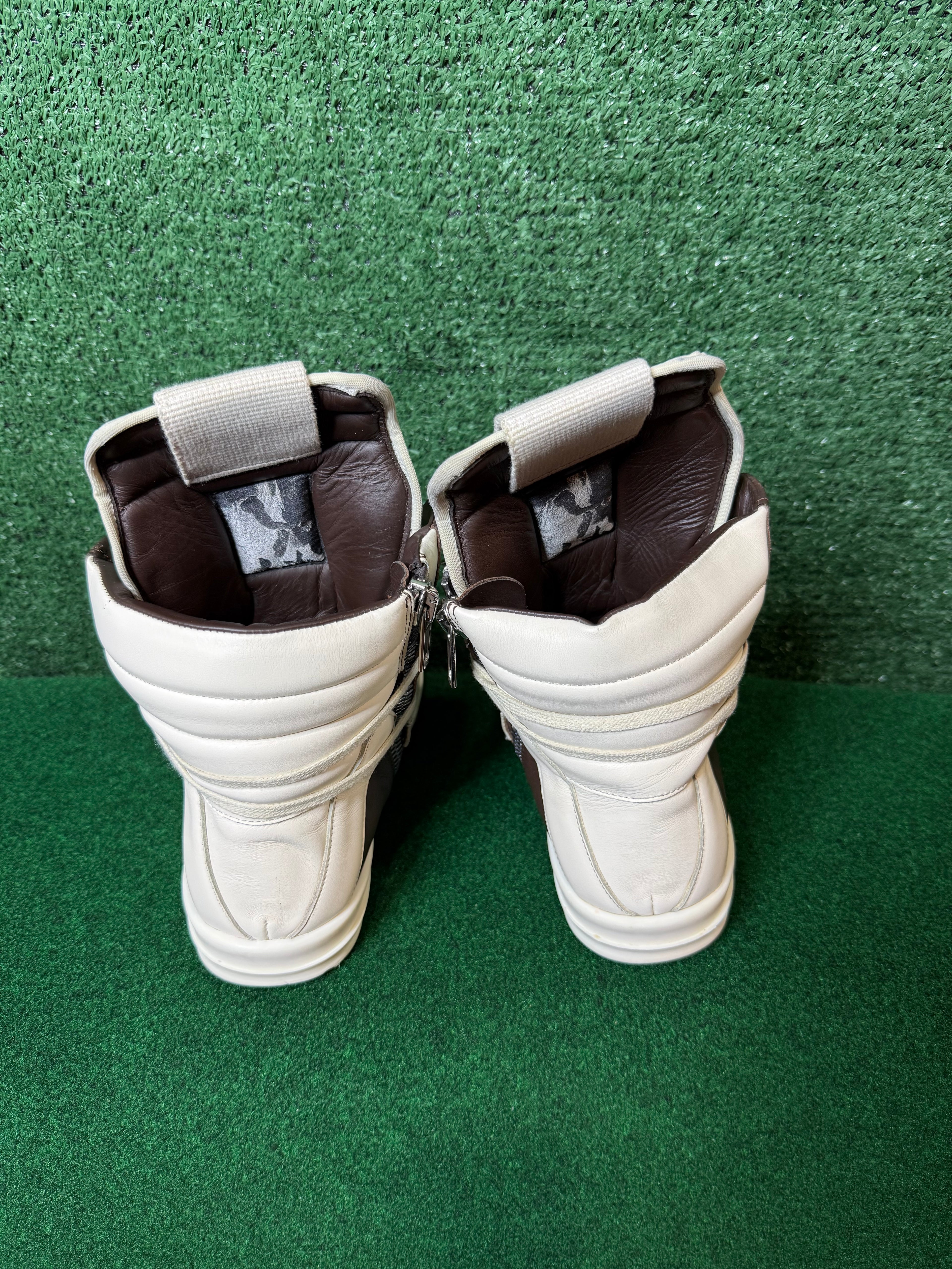 RICK OWENS EDFU GEOBASKET ‘DUST MILK’