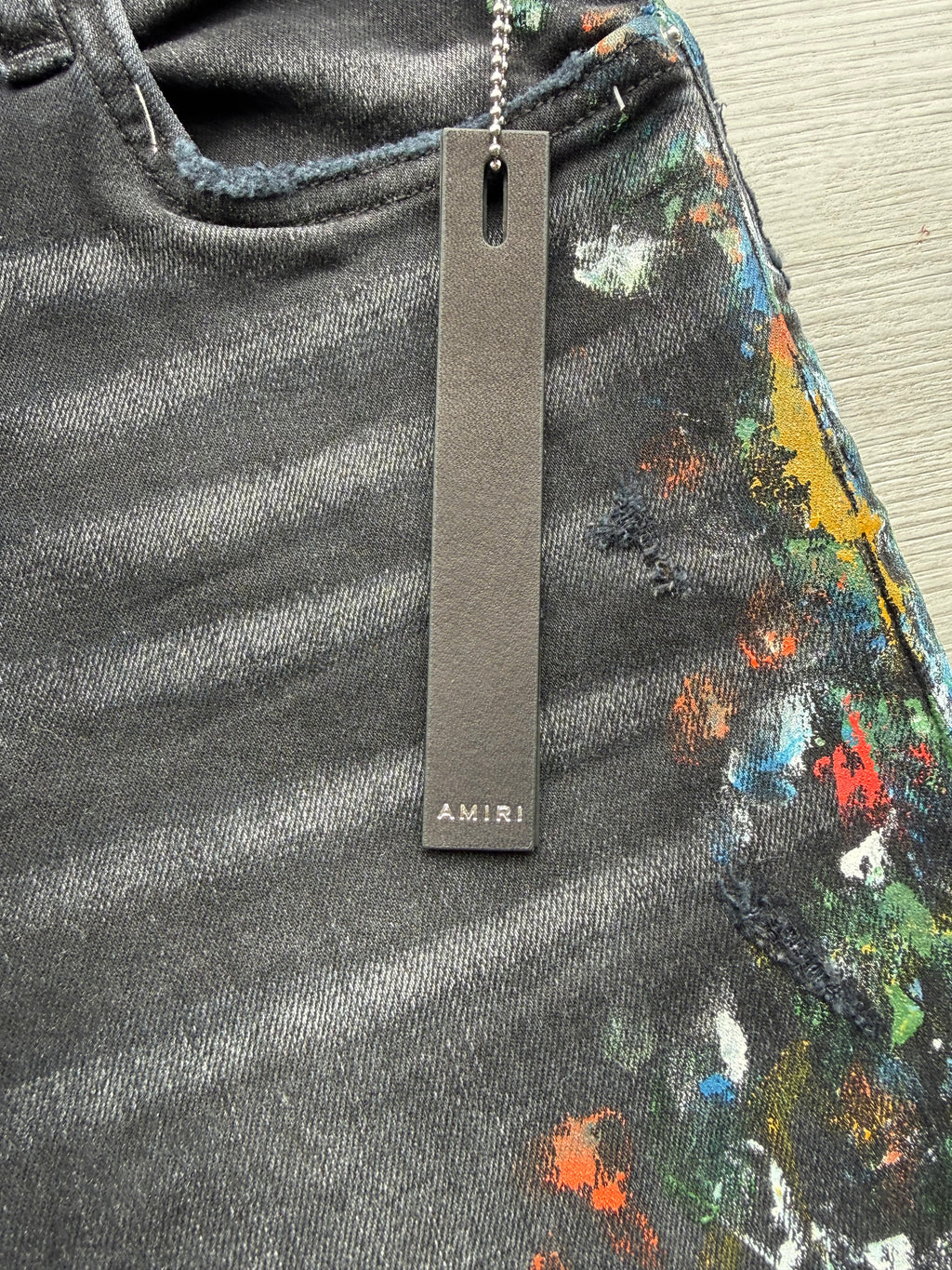Amiri skinny painter jeans aged black