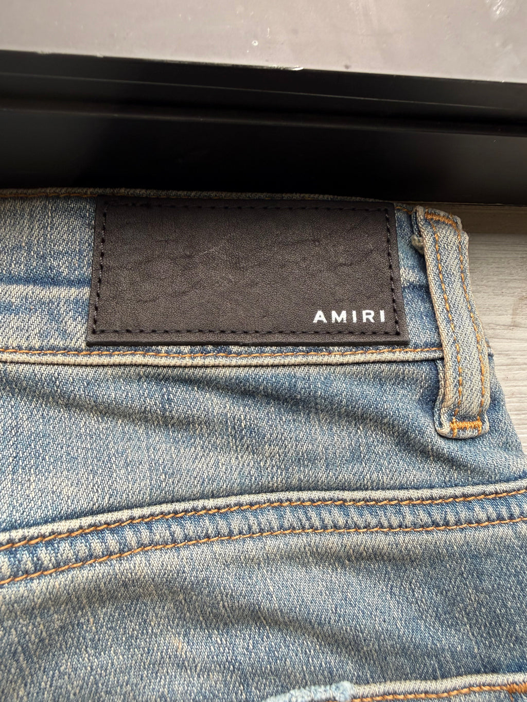 Amiri skinny painter jeans indigo blue