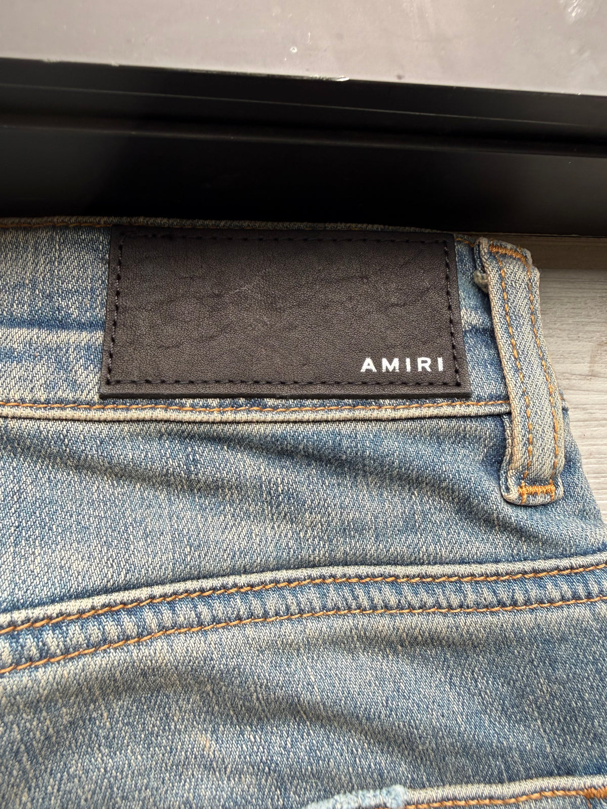 Amiri skinny painter jeans indigo blue