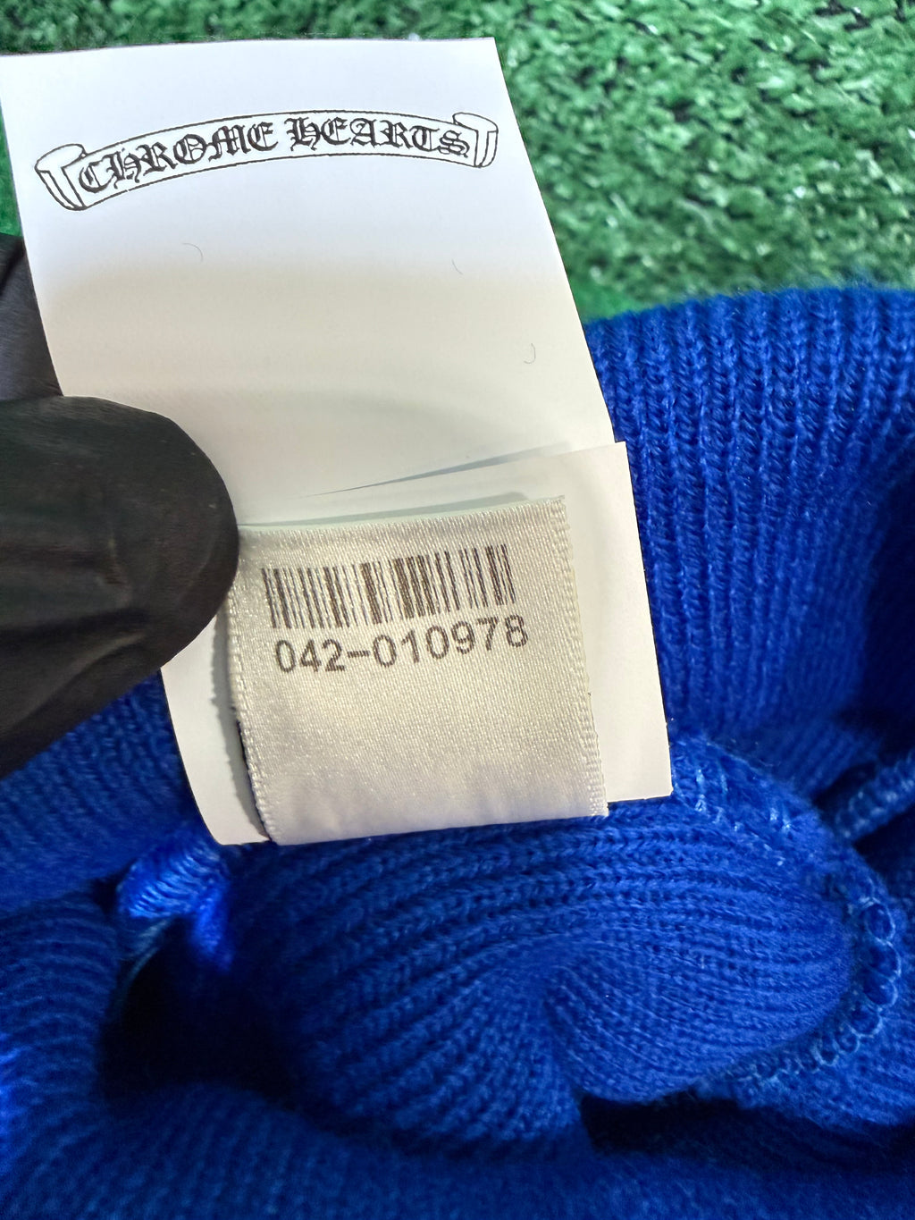 Chrome hearts watch beanie ‘blue’