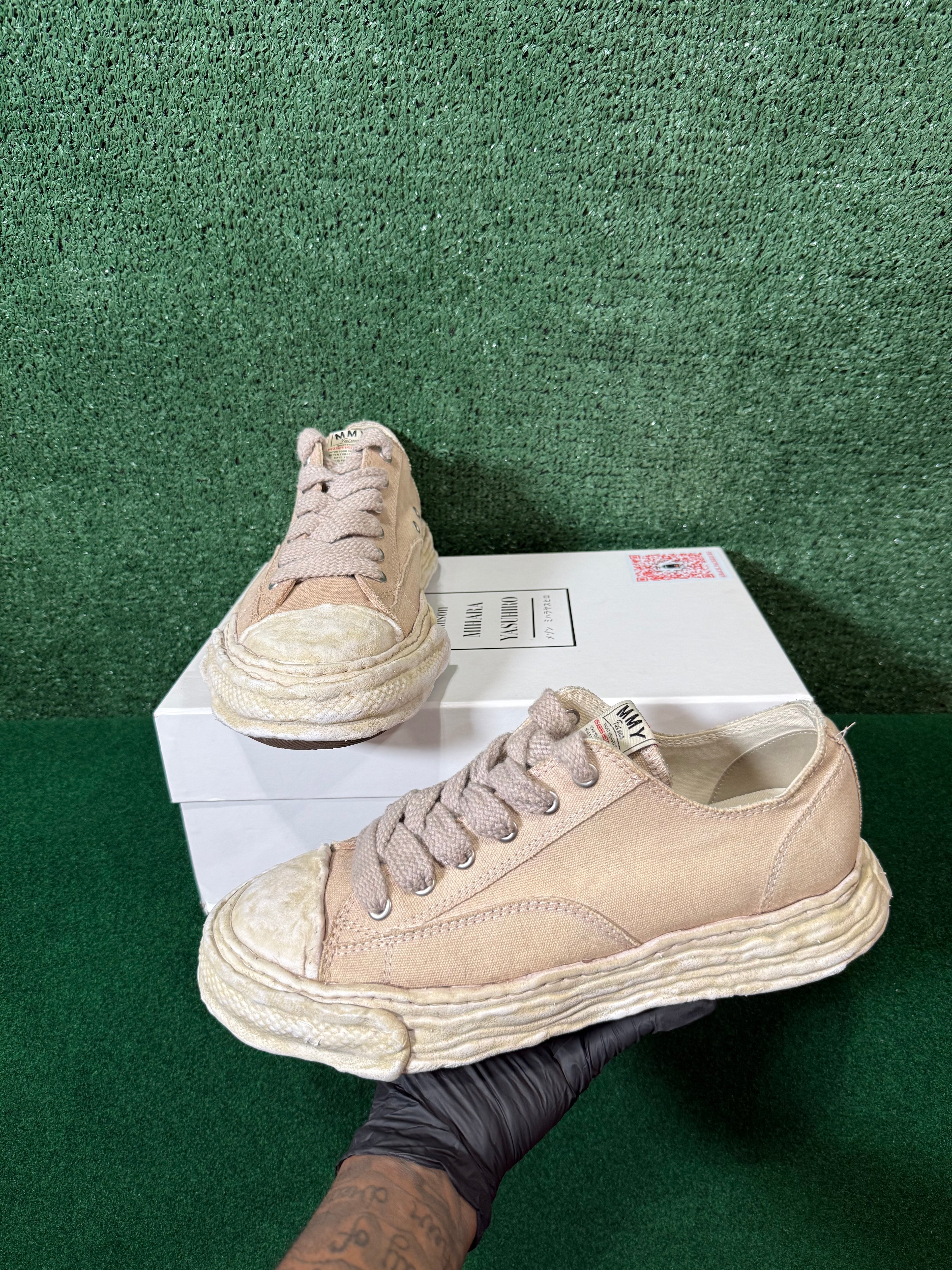 MAISON MIHARA YASUHIRO PETERSON LOW ‘GARMENT DYED - BROWN’