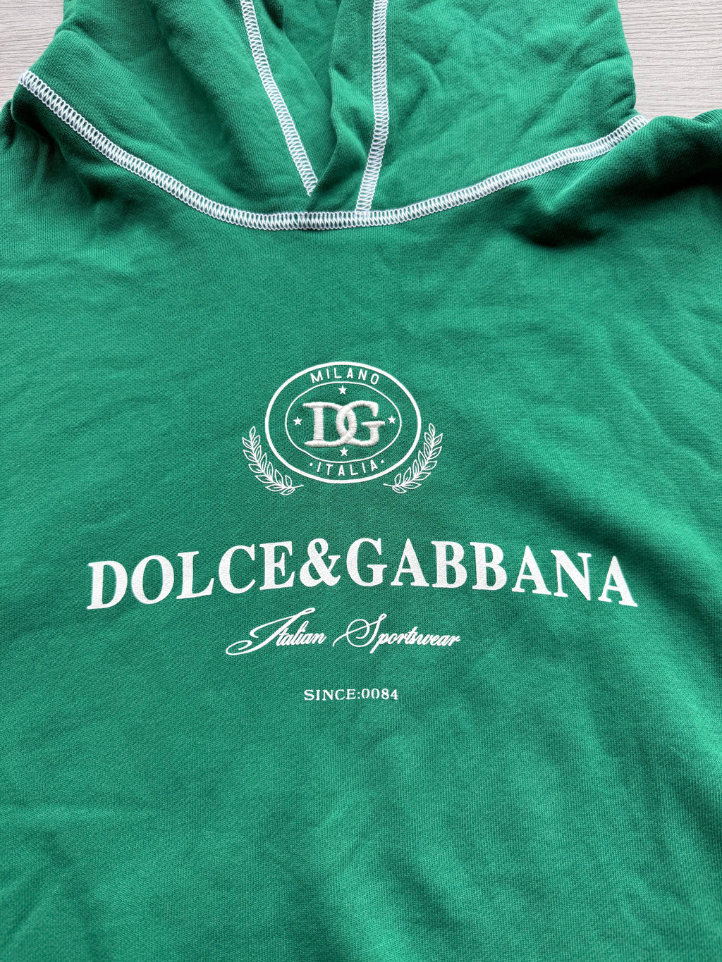 Dolce & Gabbana Logo-Print Cotton Hoodie