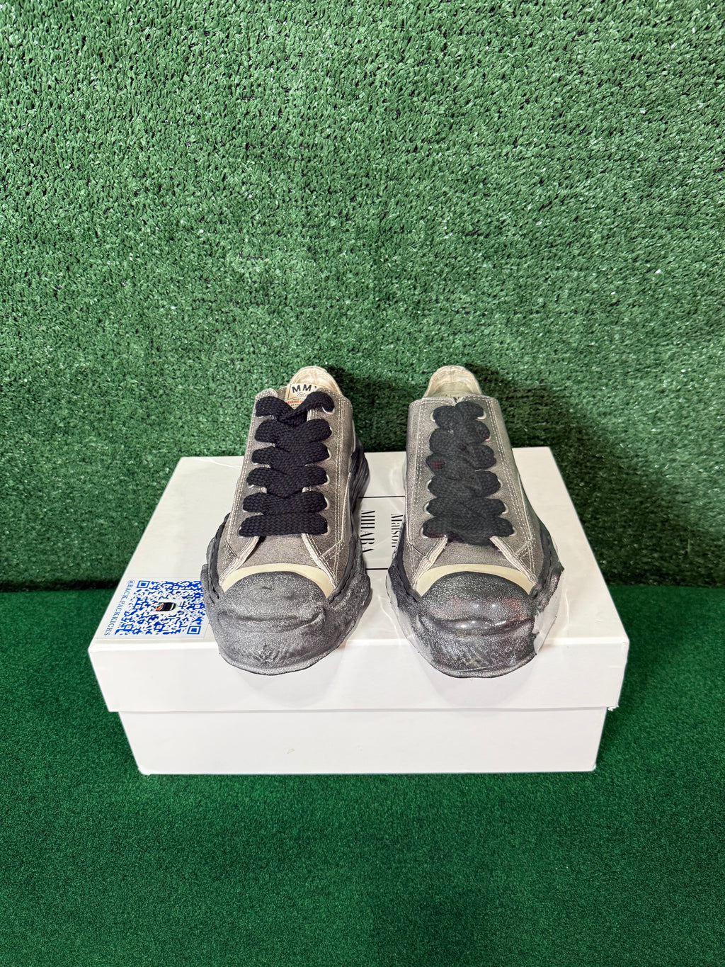 MAISON MIHARA YASUHIRO HANK LOW ‘VINTAGE LEATHER - BLACK’