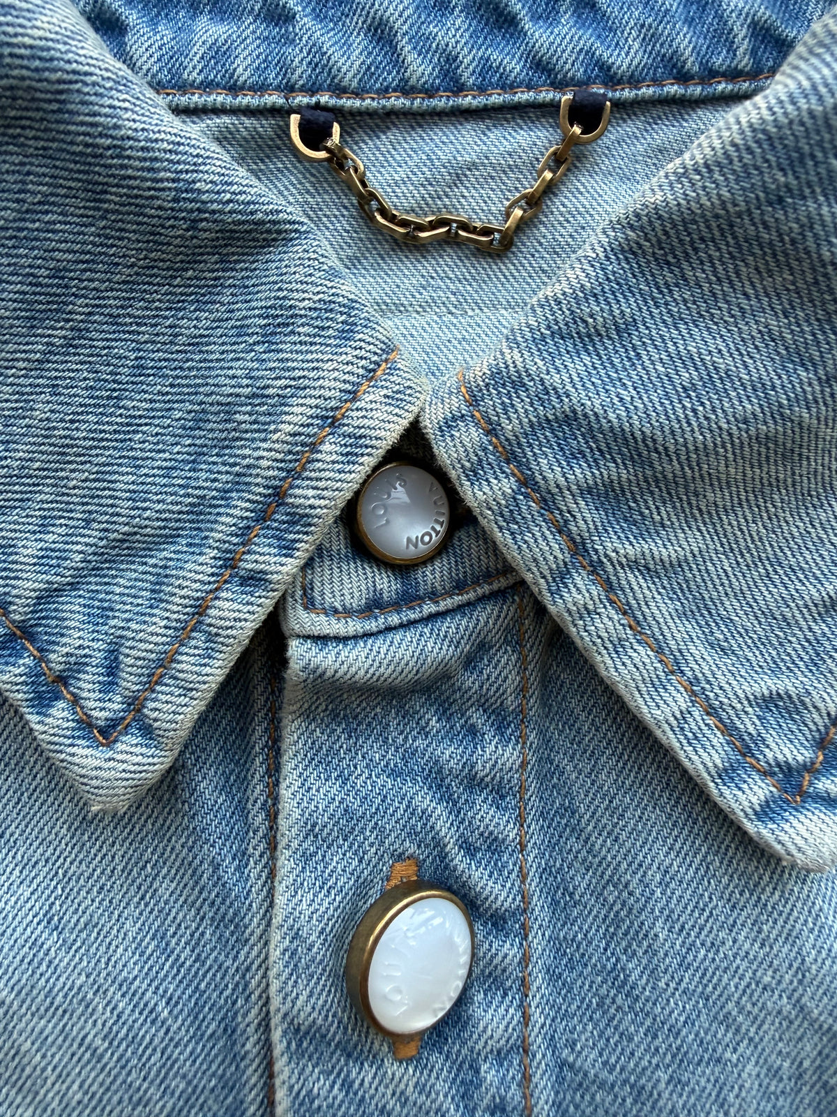 Louis Vuitton short-sleeve Jean jacket