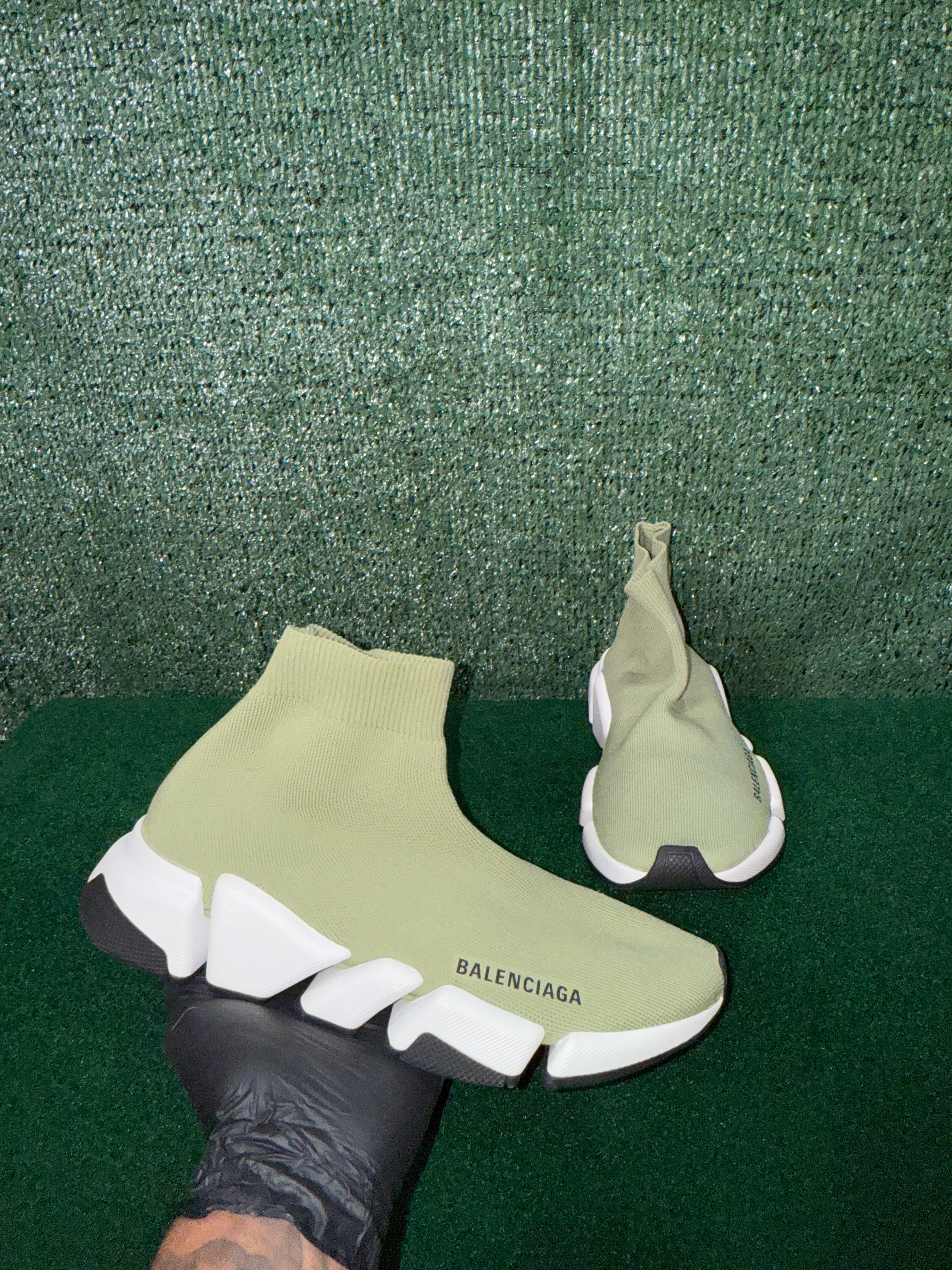 Balenciaga Speed 2.0 Recycled Knit Green