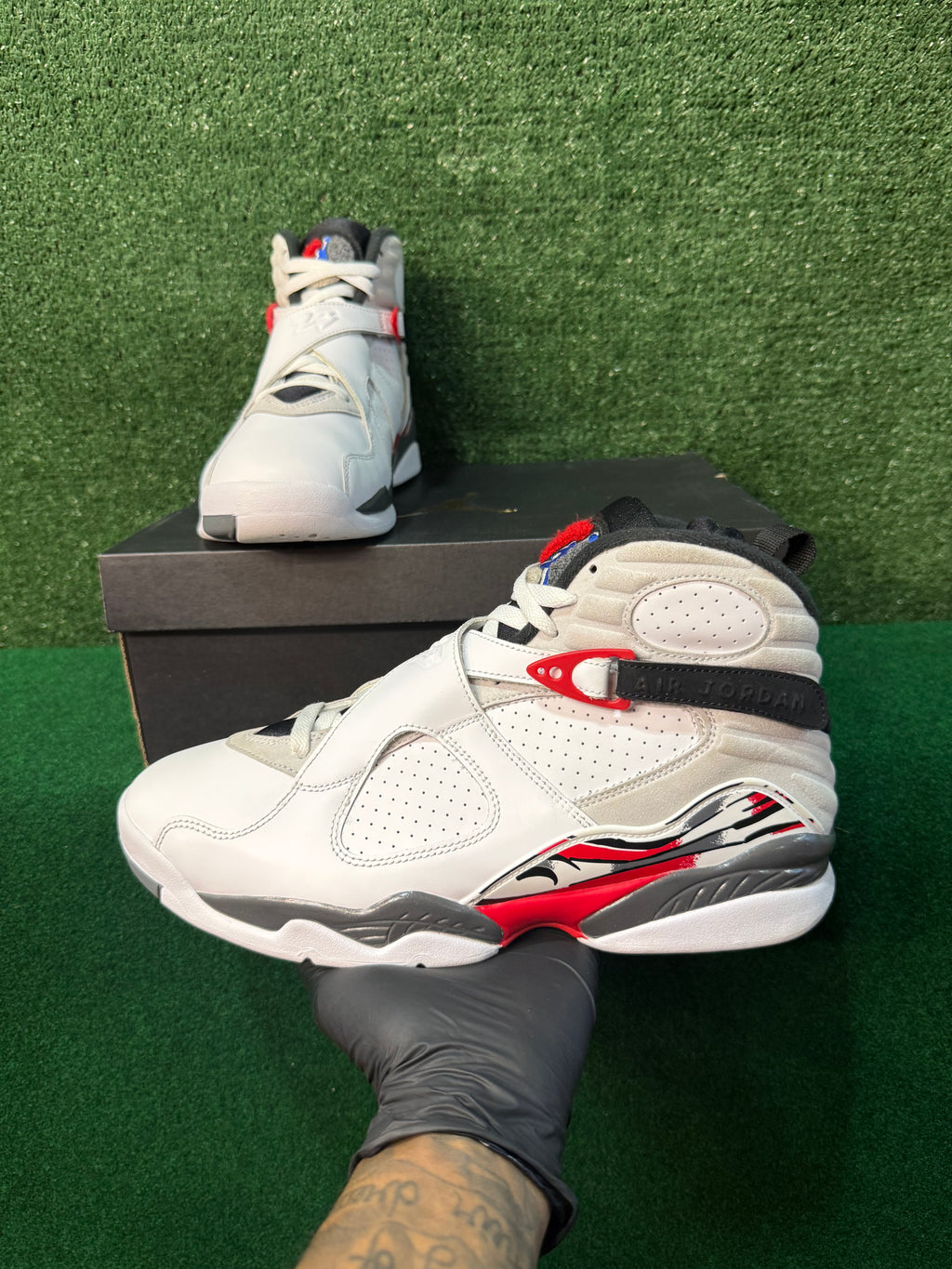 JORDAN 8 RETRO WHITE TRUE RED (2025)