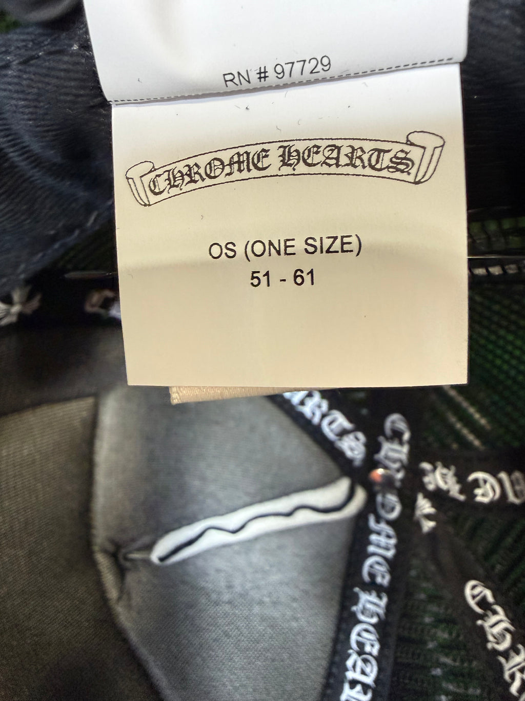Chrome Hearts CH Las Vegas Trucker Hat Black/Black