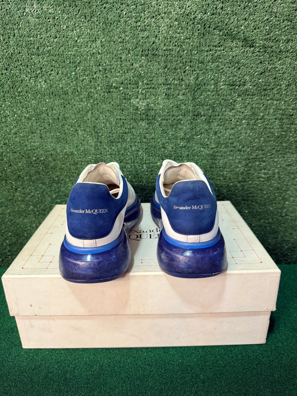 ALEXANDER MCQUEEN OVERSIZED SNEAKER ‘WHITE BLUE’