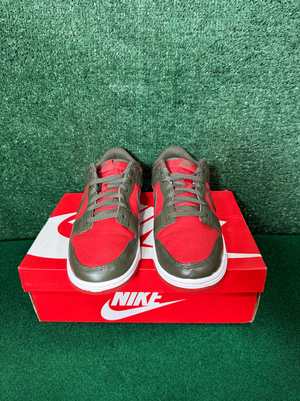 Nike Dunk Low Mystic Red Cargo Khaki
