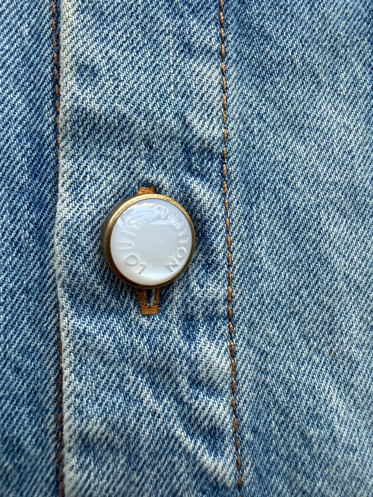 Louis Vuitton short-sleeve Jean jacket