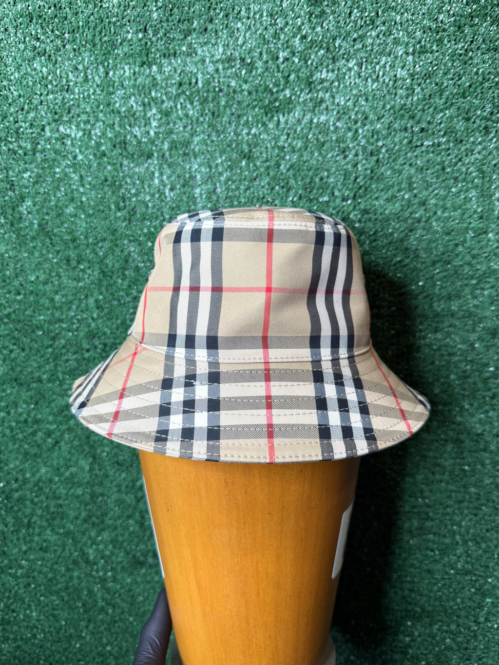 Burberry kids vintage check cotton bucket hat