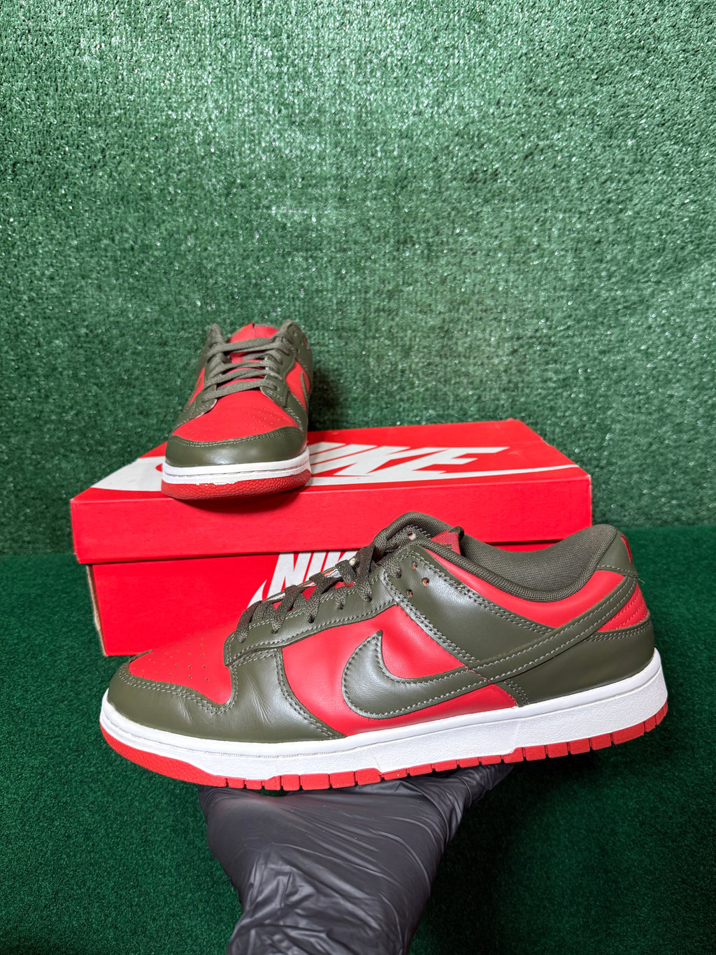 Nike Dunk Low Mystic Red Cargo Khaki