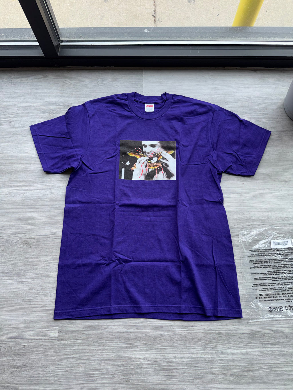 SUPREME ANTIHERO OZZY TEE PURPLE