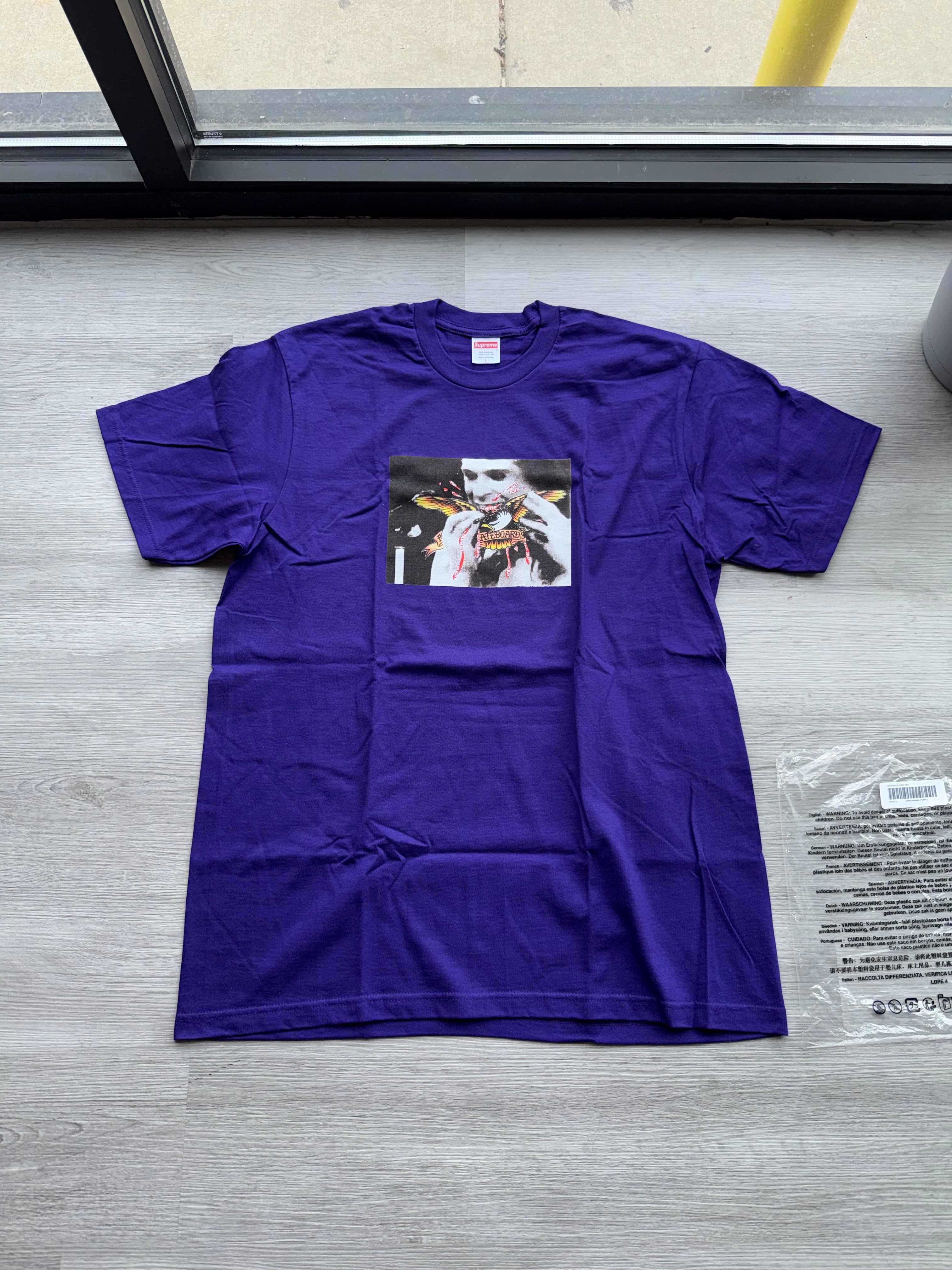 SUPREME ANTIHERO OZZY TEE PURPLE