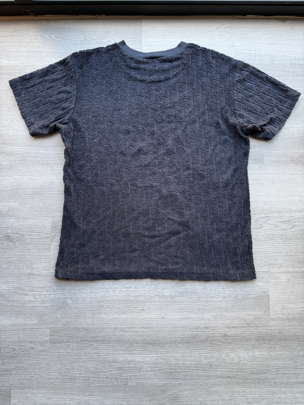 Dior oblique terry cloth/towel embossed t-shirt