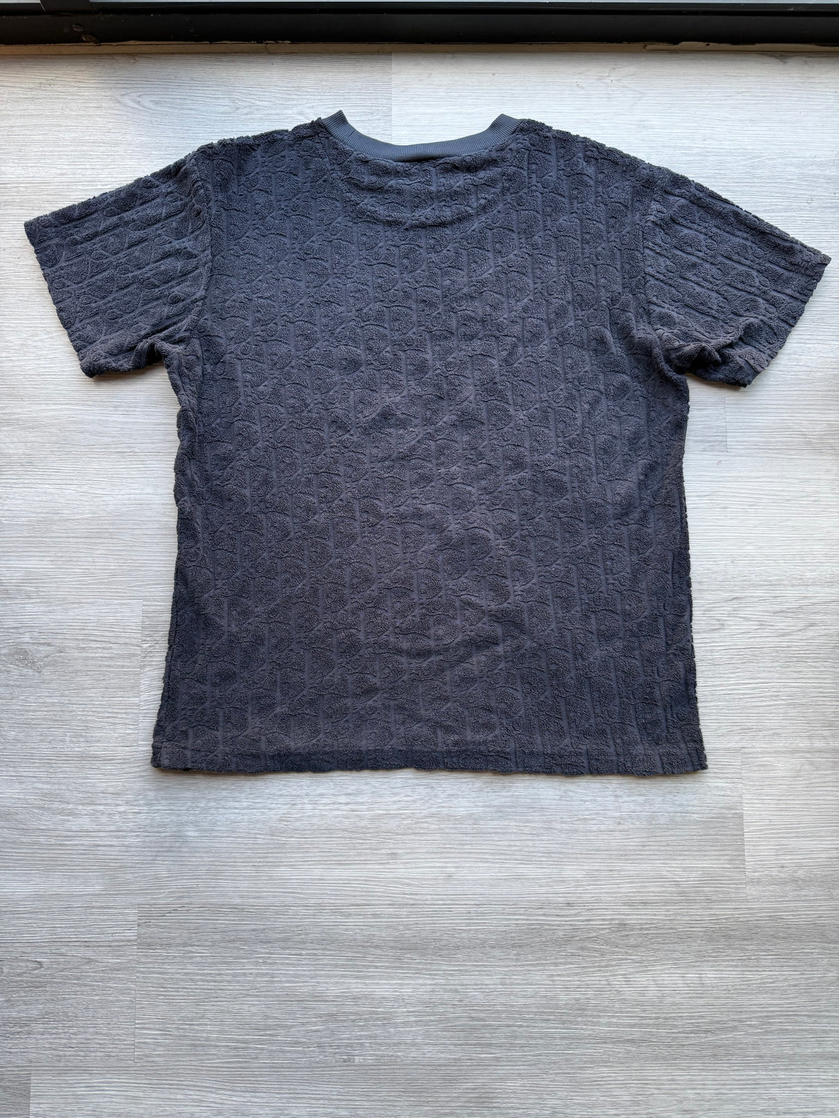 Dior oblique terry cloth/towel embossed t-shirt