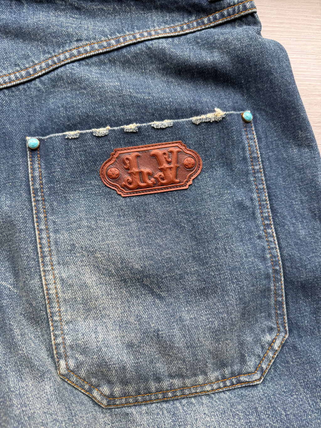 Louis Vuitton denim carpenter pants