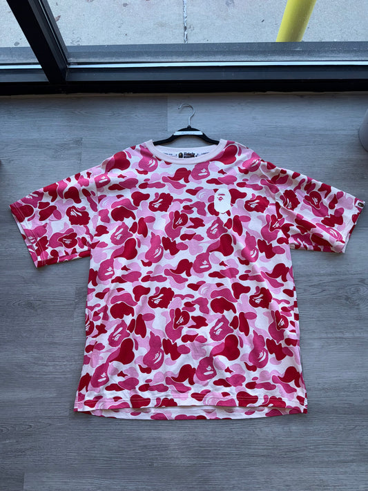 Bape Pink Camo T-shirt Brand New