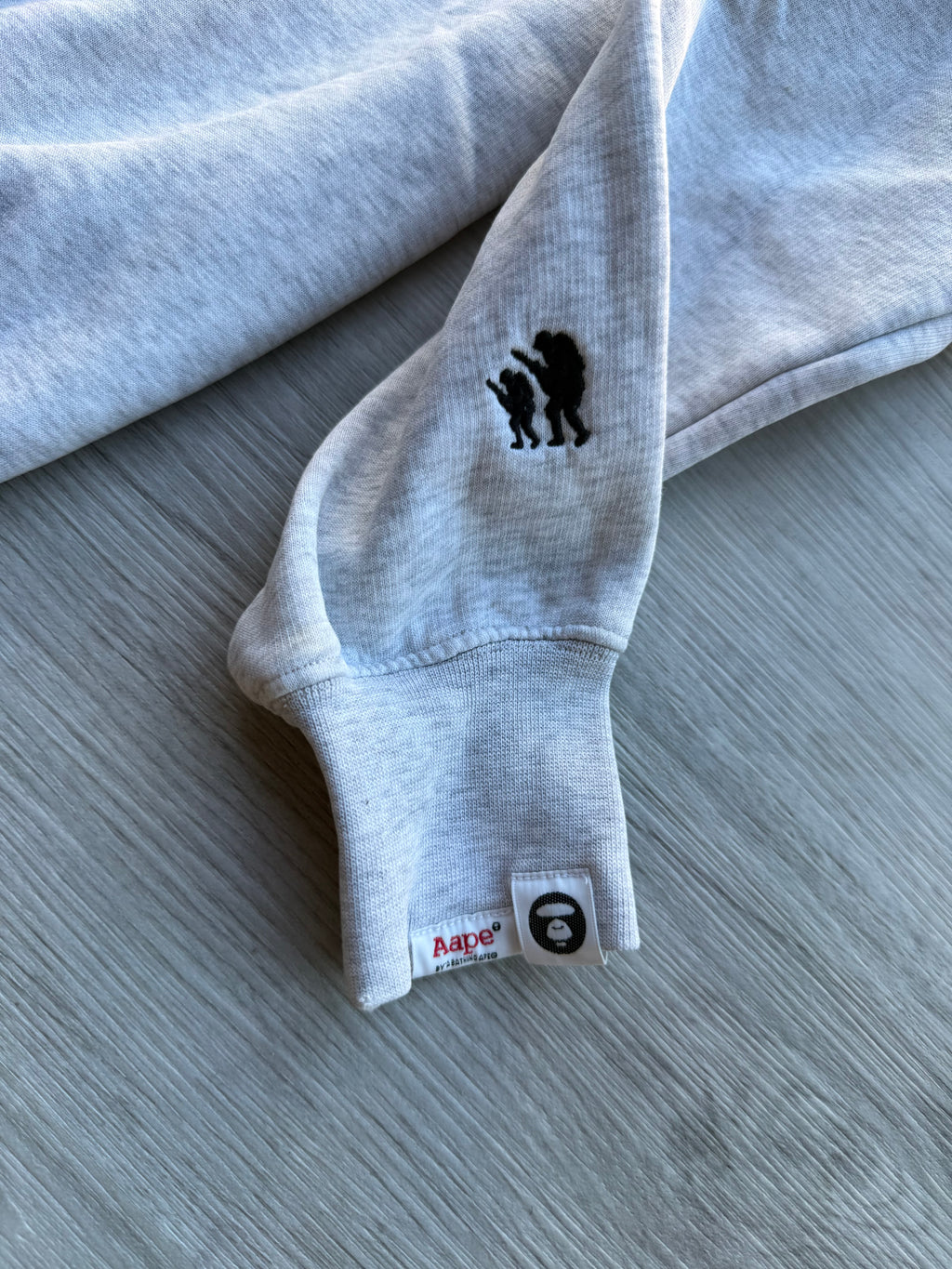 Aape a bathing ape crewneck grey sweatshirt