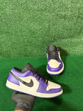 JORDAN 1 LOW ‘COURT PURPLE WHITE’