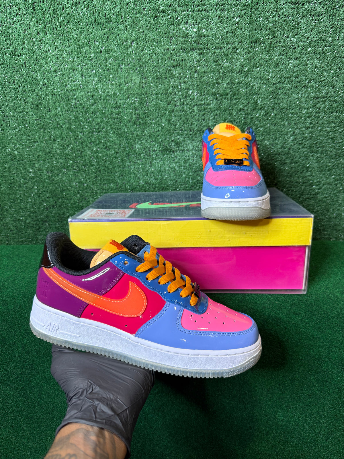 Undefeated x Nike Air Force 1 low “total orange”￼