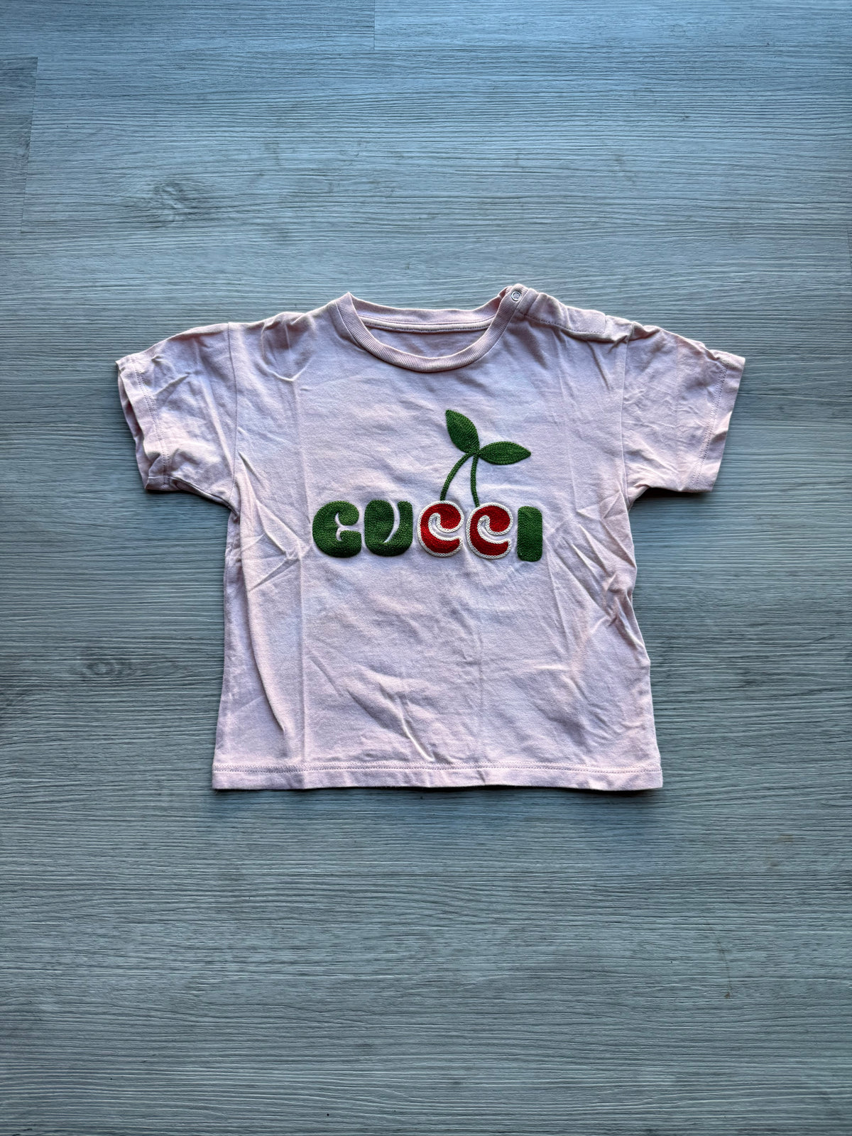 Gucci kids cherry logo cotton t-shirt