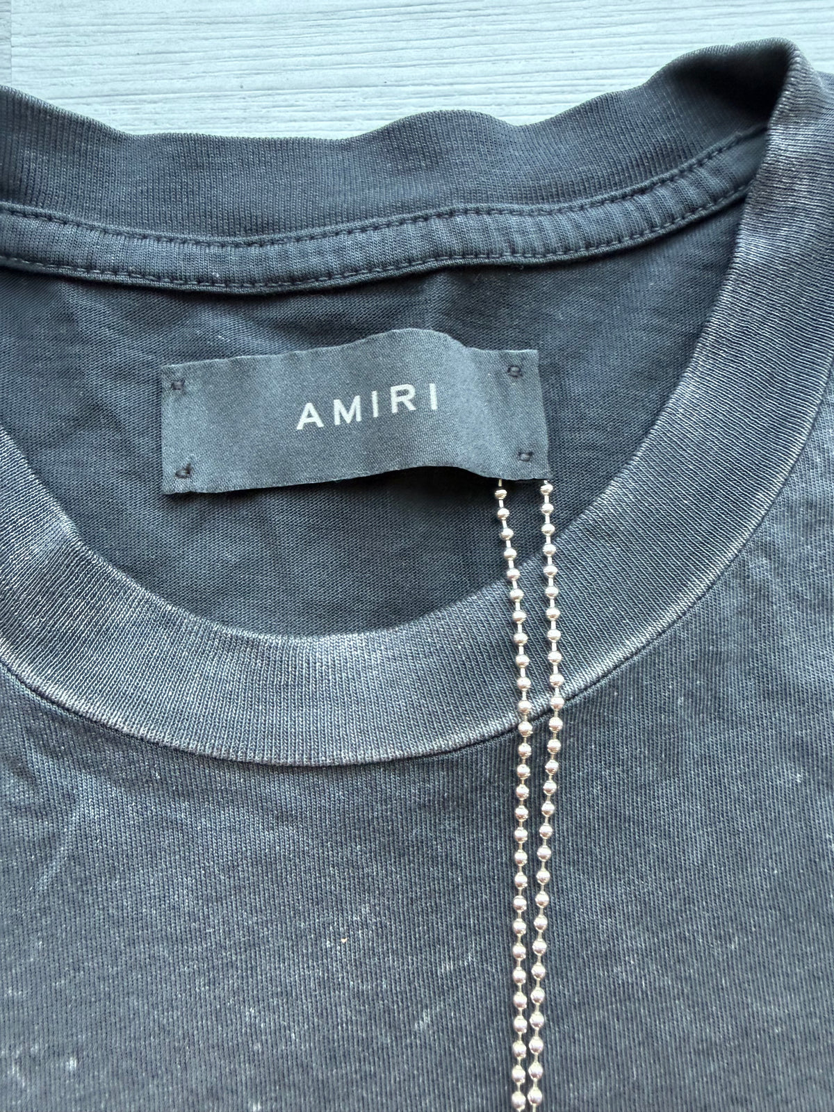 Amiri vintage collegiate tee ‘black’
