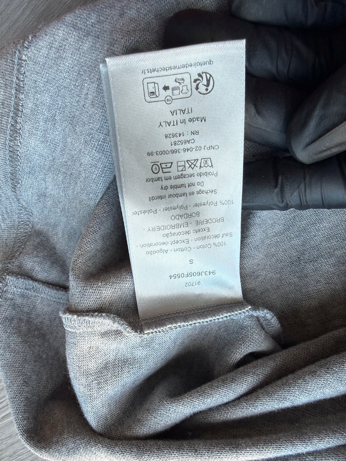 Heather grey Dior t-shirt pink cd logo