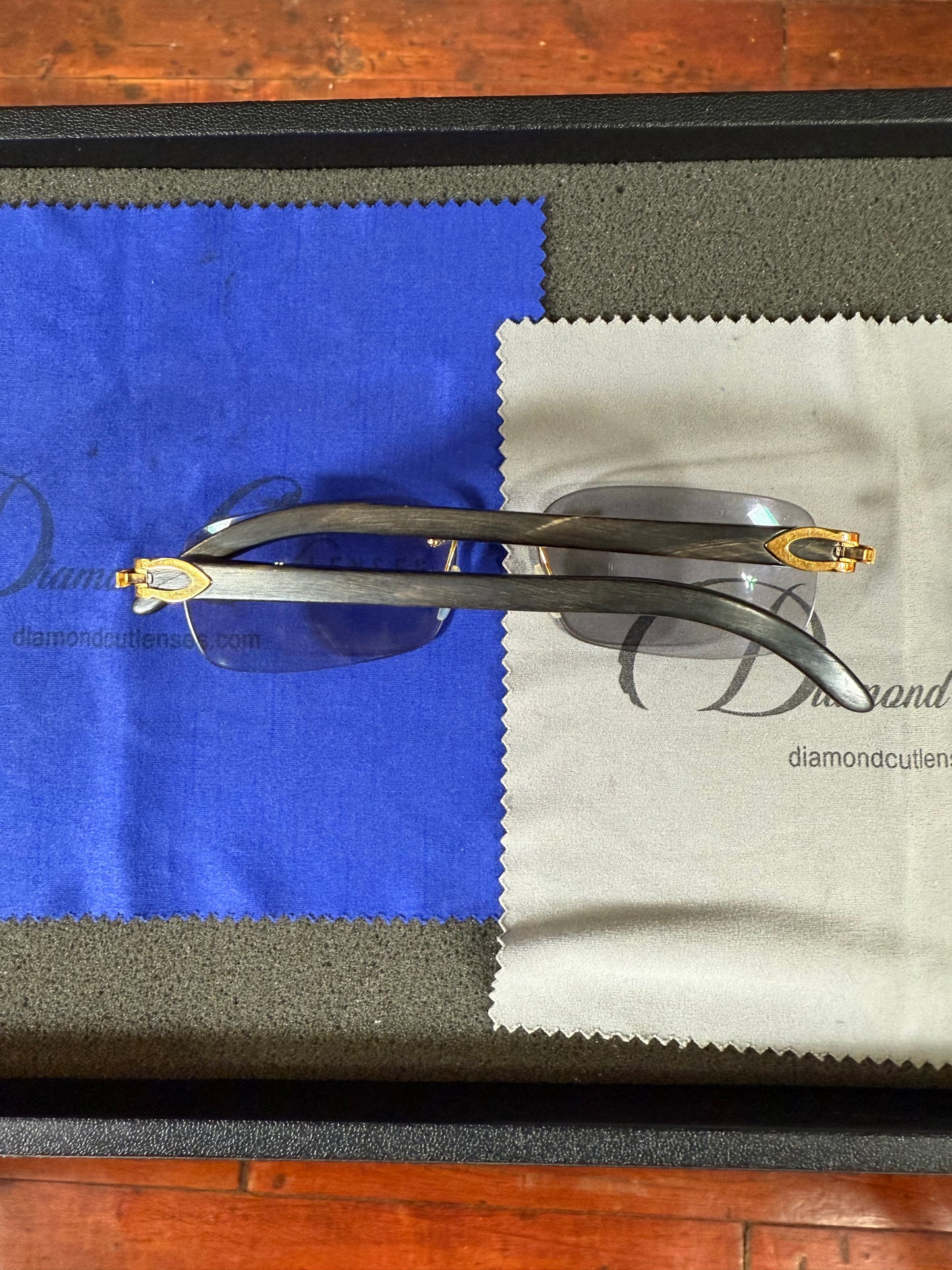 Cartier Black Buffalo Horns With Gold C’s Used Case Preowned