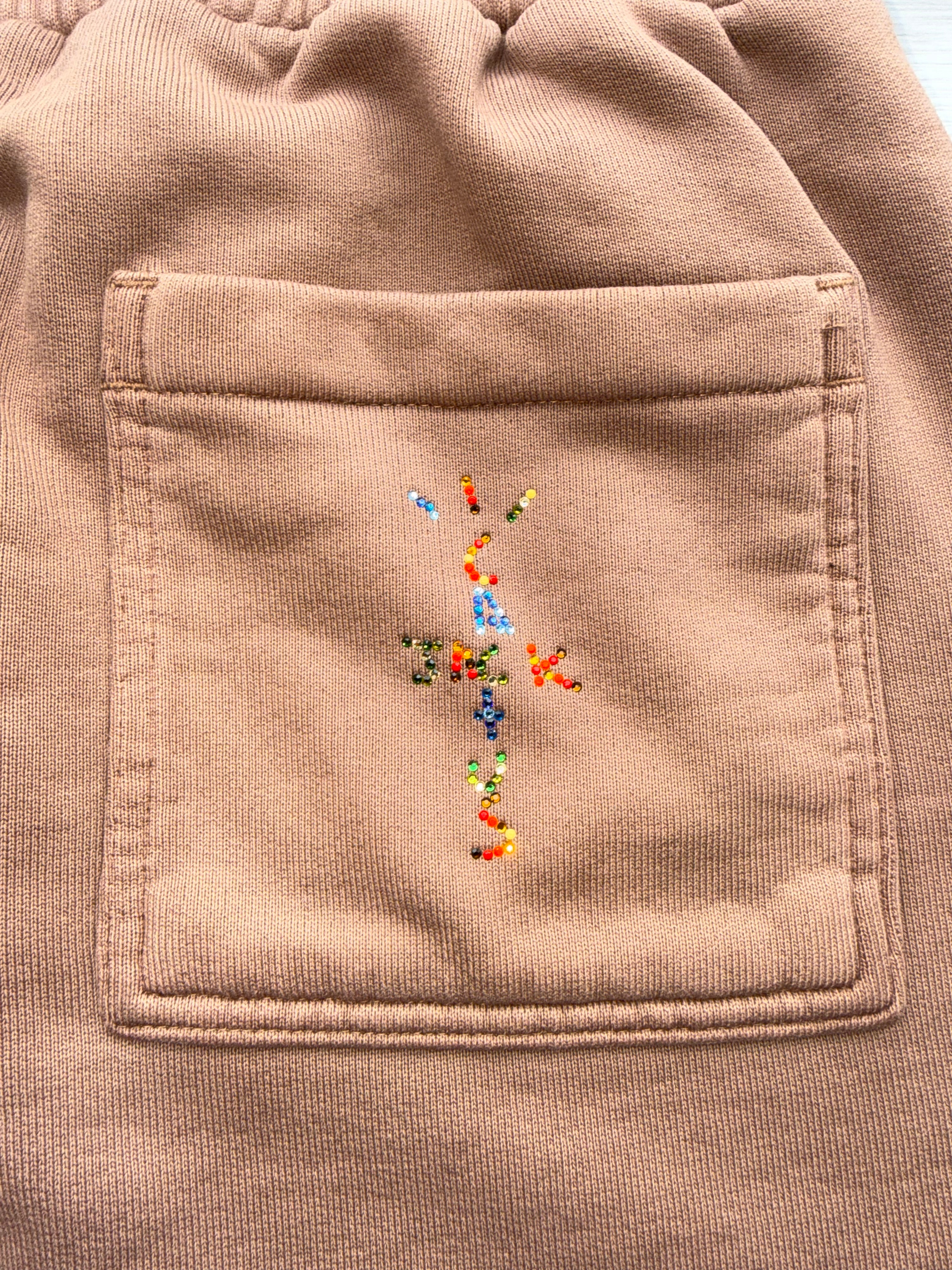 TRAVIS SCOTT X JORDAN FLEECE PANTS ARCHAEO BROWN